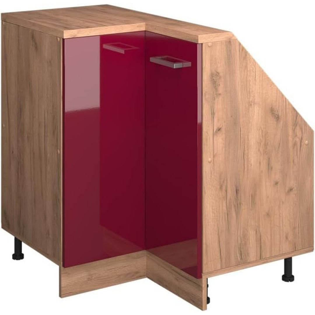 Pour un interieur harmonieux, buffet avec tiroirs, avec portes en finition chene