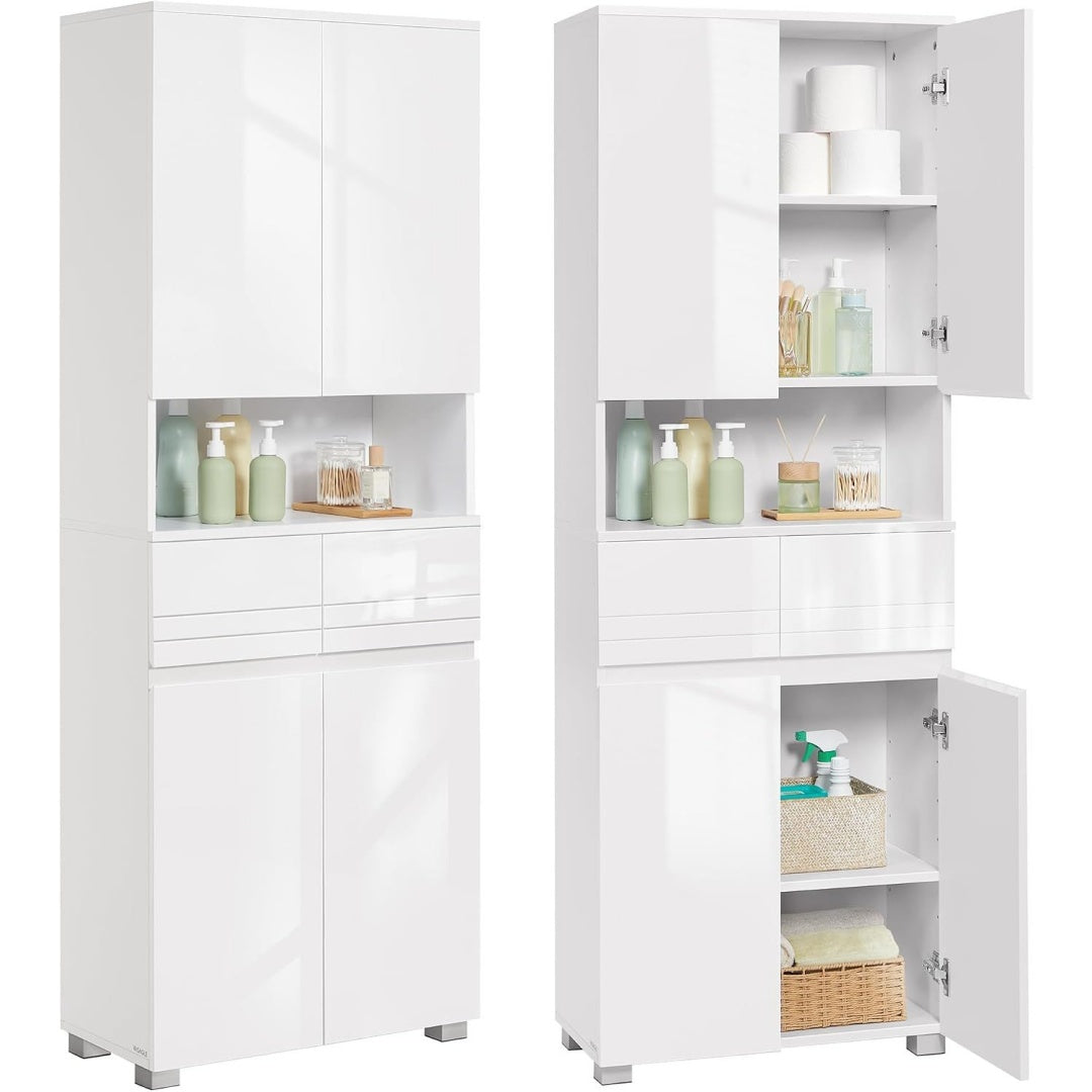 Une touche de caractere, buffet avec portes, a l'aspect bois dans un ton gris et naturel