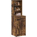 Le charme du rangement avec ce buffet avec tiroirs, avec portes, coloris blanc et bois naturel