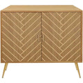 Pour un interieur harmonieux, commode avec tiroirs, avec portes en finition blanc et noir