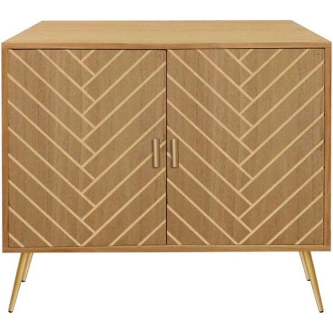 Pour un interieur harmonieux, commode avec tiroirs, avec portes en finition blanc et noir