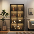 Pour un interieur harmonieux, buffet avec tiroirs, avec portes en finition gris et bois naturel