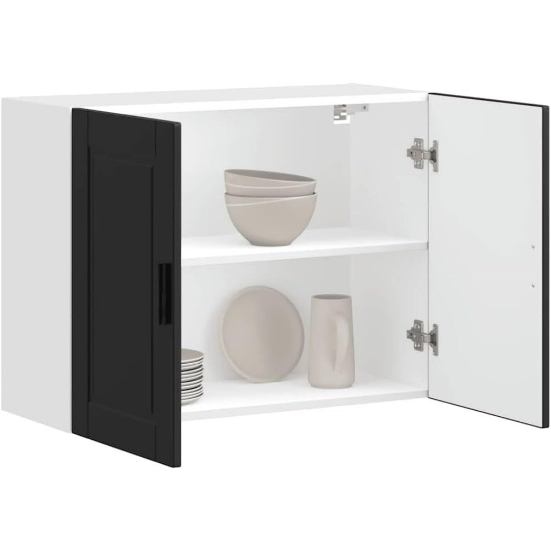 Une touche de caractere, commode avec tiroirs, avec portes dans un ton blanc et bois naturel