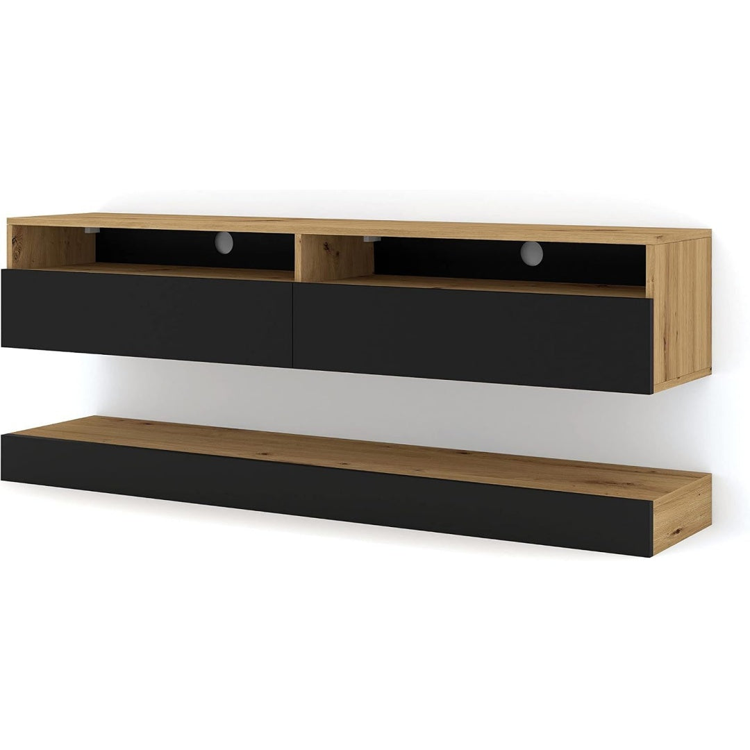 Une touche de caractere, commode avec tiroirs, avec portes dans un ton blanc et dore