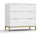 Une silhouette equilibree pour ce buffet avec portes, avec etageres, teinte blanc