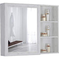 Le charme du rangement avec ce commode avec tiroirs, aux accents metalliques, coloris blanc et noir