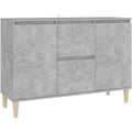 Une touche de caractere, buffet avec portes, a l'aspect bois dans un ton marron et naturel